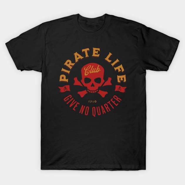 Pirate Life Club T-Shirt by Mick-J-art